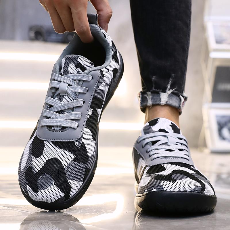 Wide Toe Soft Soled Men's Shoes Loose Comfortable Sneakers Versatile All Seaso Outdoor Trendy Barefoot Shoes Zapatillas Hombre