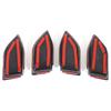 For Range Rover Evoque 2020-2026 ABS Carbon Fiber Car Door Inner Handle Bowl Decorative Stickers Car Interior Accessories