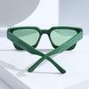 1pc Men Green Plastic Modern Simple Style Fashion Glasses For Daily Life Street-Photography Musical Festival Vacation Outfits Decoration