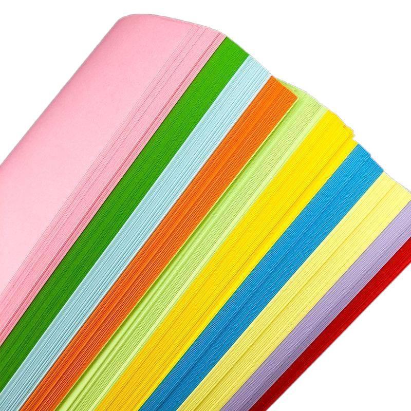 Multicolored Craft and Origami Paper for Printing and Children's Projects