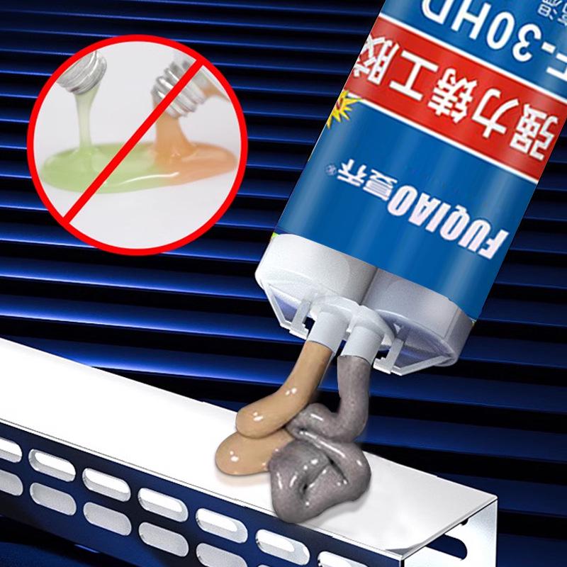 High-Temp Welding Glue, AB Glue, Waterproof Oil Tank Adhesive, Metal Repair Agent for Stainless Steel & Iron Radiators
