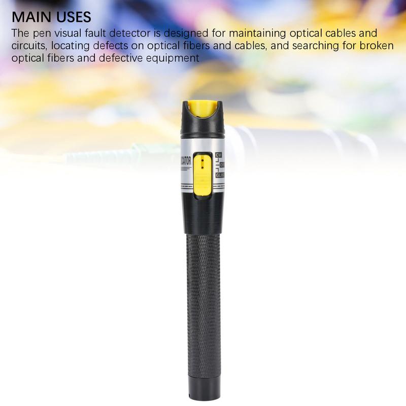 

K-C15 Visual Fault Locator 15km 650nm Red Light for Fiber Optic Cable Break Detection with Universal 2.5mm Adapter