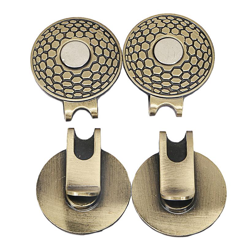 1Pcs 25Mm Golf Hat Clip Golf Mark Round Coin Metal Hardware Magnetic Hat Clip Golf Accessories