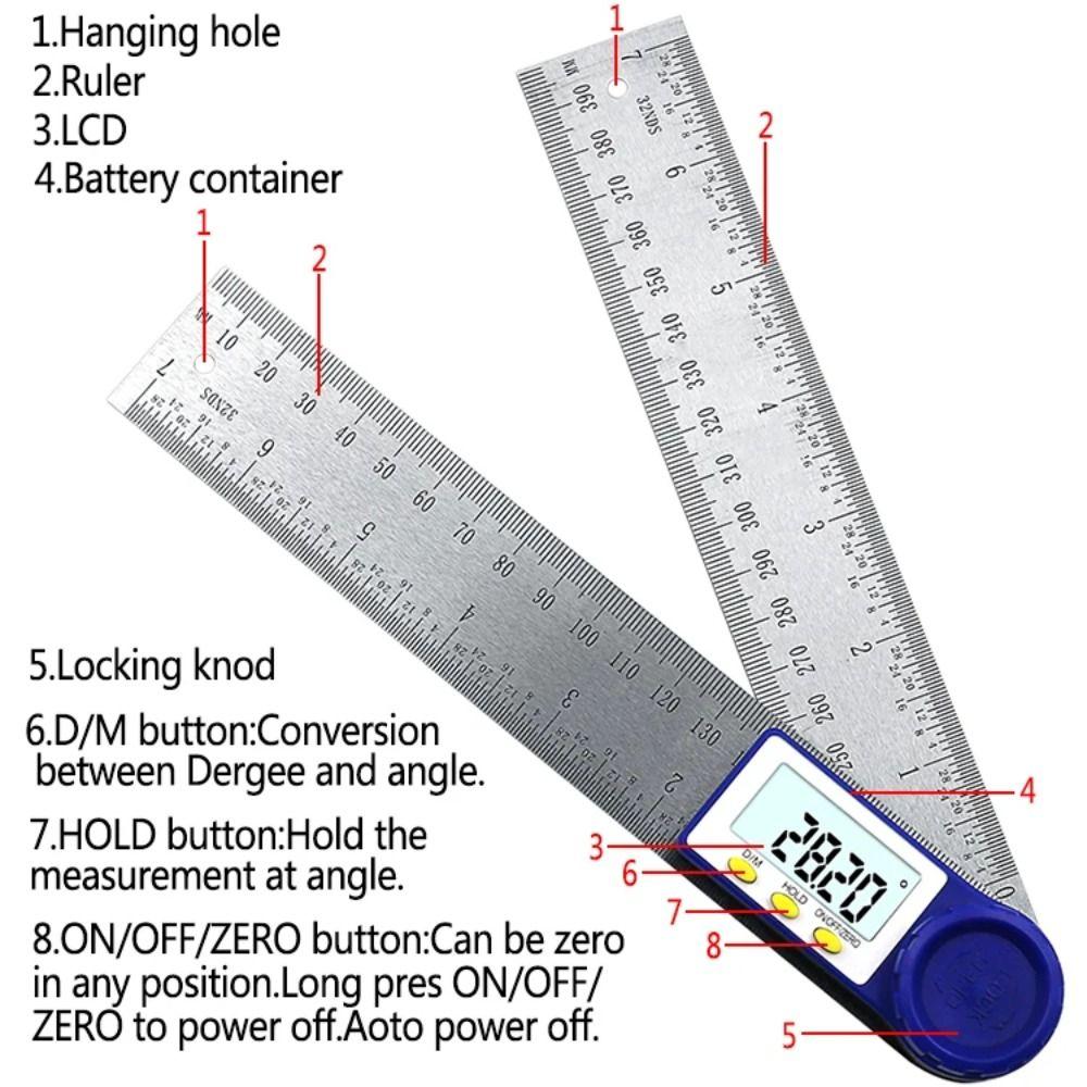 Electronic Digital Goniometer Digital Display Angle Finder  Professional Measurement