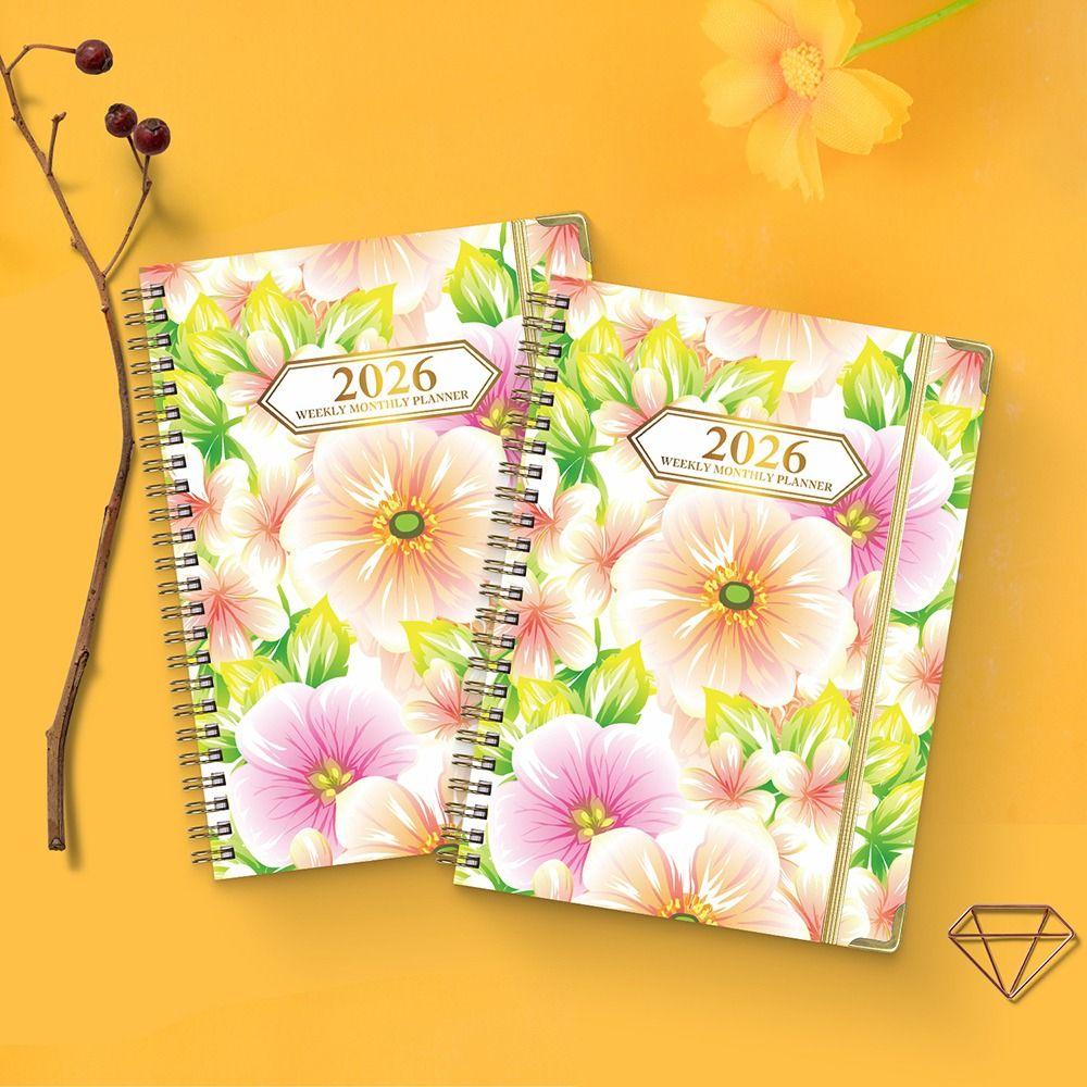 Notizbuch A5 mit Spiralbindung 2026 Tagebuch-Notizbuch 2026 Ausgabe Notizbuch Schulbedarf