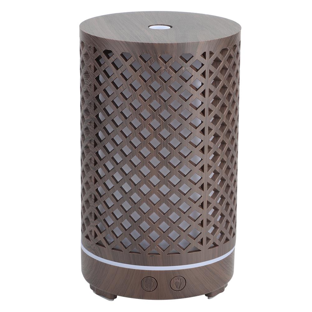 120ml Household Hollow Ultrasonic Air Humidifier Aroma Diffuser with Colorful Night Light