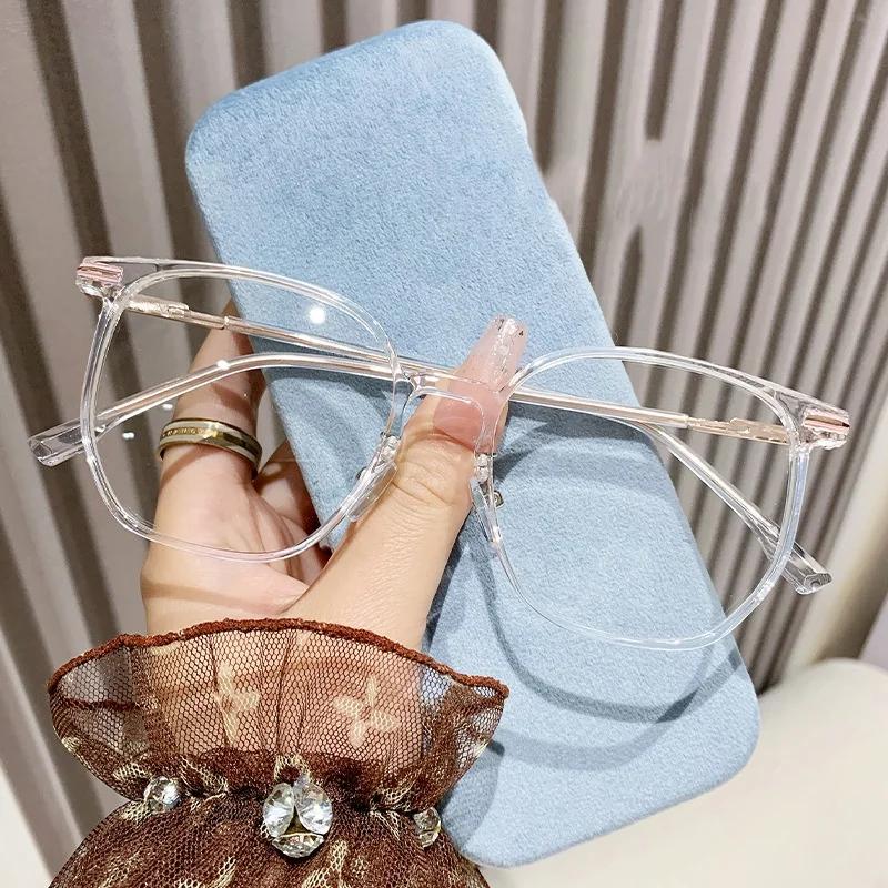

New Blue Light Blocking Myopia Eyewear Eye Protection Oversized Near Sight Glasses Ultra Light High Definition Optical Glasses 0(Anti-blue)