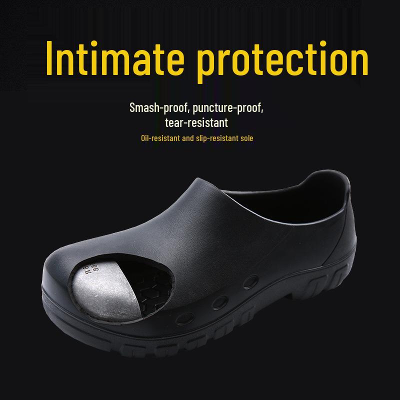 Αντιολισθητικά παπούτσια σεφ με ατσάλινη δάχτυλη: EVA ανθεκτικό σε λάδι, οξύ και αλκάλια, S106