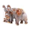zart Decorative Elephant Family Showpiece Home