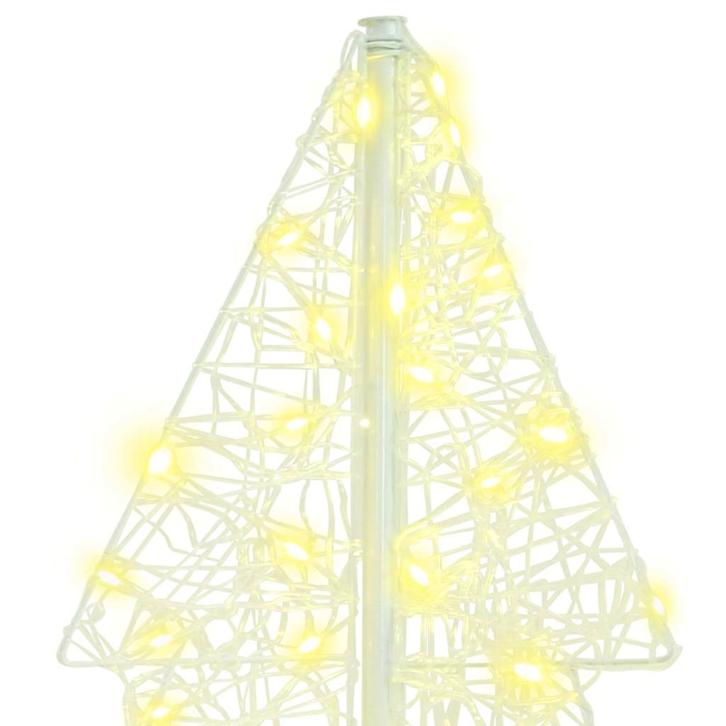 Christmas Tree with 160 Warm White LEDs 150 cm Acrylic