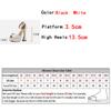 Fashion Women Shoes Sexy 13.5CM Super High Heels Platform Sandals for Women Summer Fashion Pearl Peep Toe Wedding Banquet Shoe Zapatos