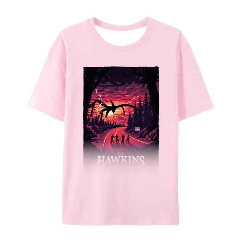 2026 Hot Selling Fashion New Product Passionate Adventure Terror Pattern Tshirt Street Wear Outdoor Leisure Sports Tshirt