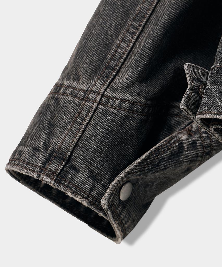 Dimitri Black Asi Og Essential Trucker Jacket_Denim Dust Black