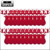 Weihnachtsbaum Besteckhalter Filz Gabel Löffel Tasche Set Festlicher Besteckorganisator für Weihnachtsessen Party Tischdekoration