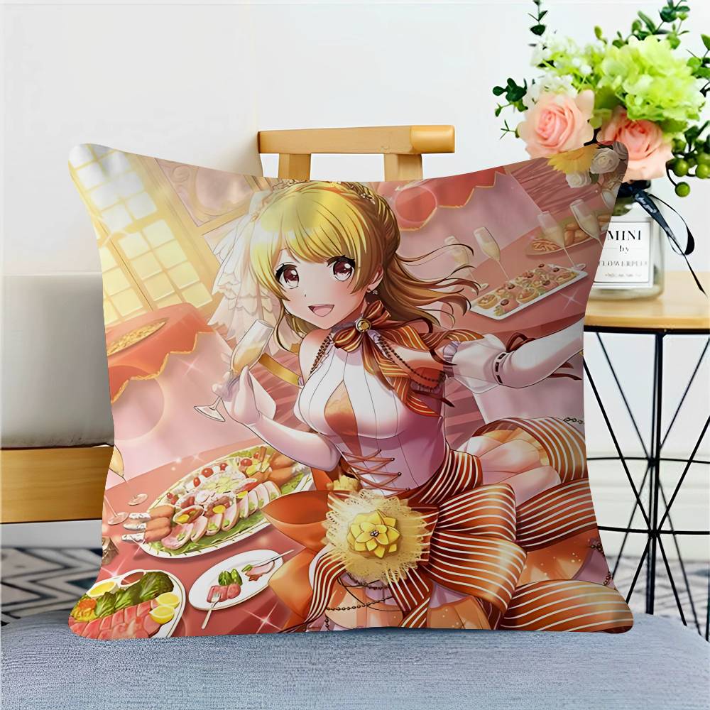 Игровой D4DJ-Groovy-Mix-Значок Подушка Чехол для Подушки Наволочка Гостиная Диван Домашний Декор Индивидуальный 16x16Inch