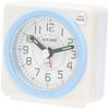 Analog Travel Alarm Clock, Compact, with Snooze and Light, White TQ-146-7JF