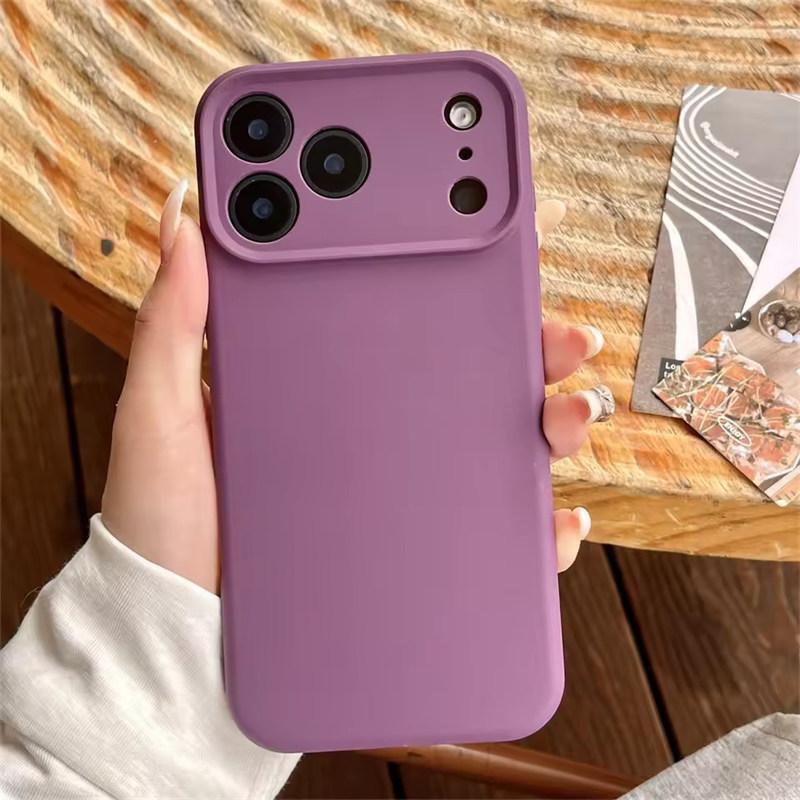 Hochwertige Flüssigsilikon-Schutzhülle für iPhone 17 Air 16 15 14 13 12 11 Pro Max Plus 16E 17 Pro Max Kameraschutz Matt Weiche Abdeckung