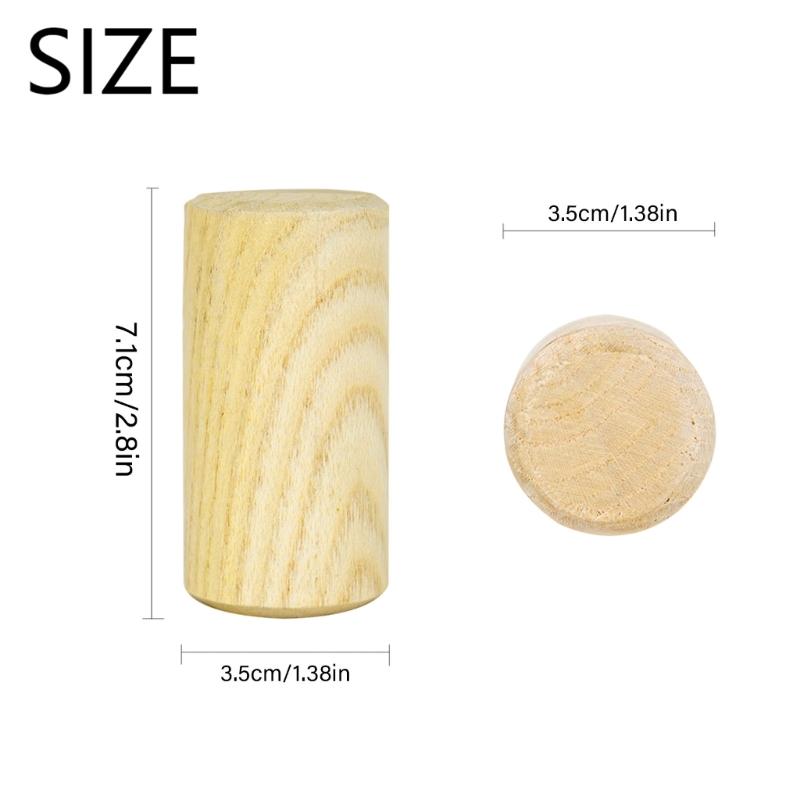 Cylinder Sand Shaker Rhythm Maracas Percussion Musical Instruments Round Hand Shaker Wood Sand Hammer Enduring