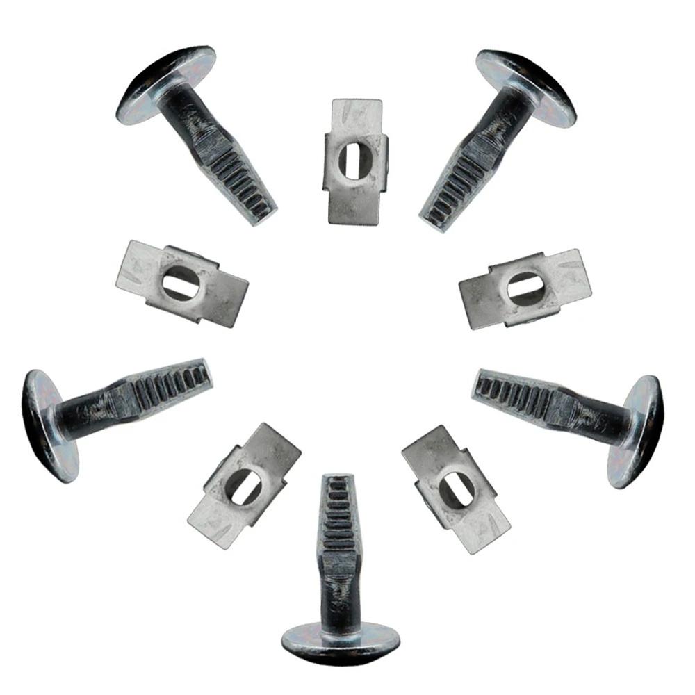 10x Undertray Under Engine Shield Guard Metal Fastener Clips For Citroen Peugeot