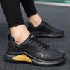 Foreign trade men's shoes autumn leather sports shoes men's waterproof and non-slip running shoes black versatile soft-soled casual shoes