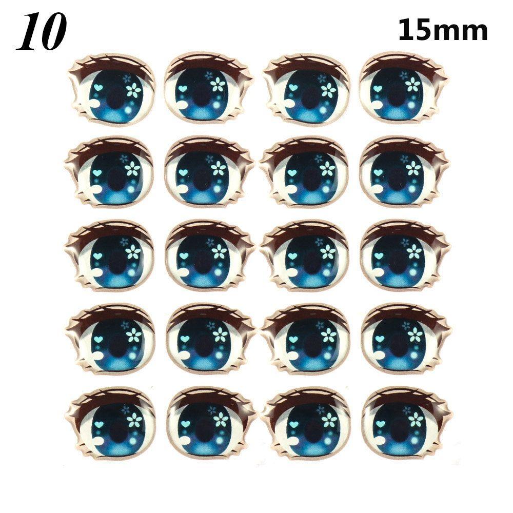 Anime Figurine Doll Love Cute Sticker Clay Decals Cartoon Eyes Stickers Face Organ Paster