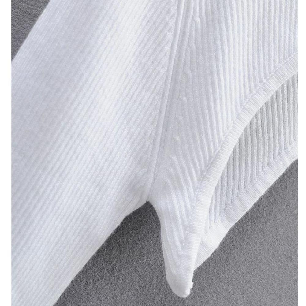 Women's Neck Ribbed Crop Top Pullover Long Sleeve Cropped T-Shirt Casual Boleros Shurgs Streetwear