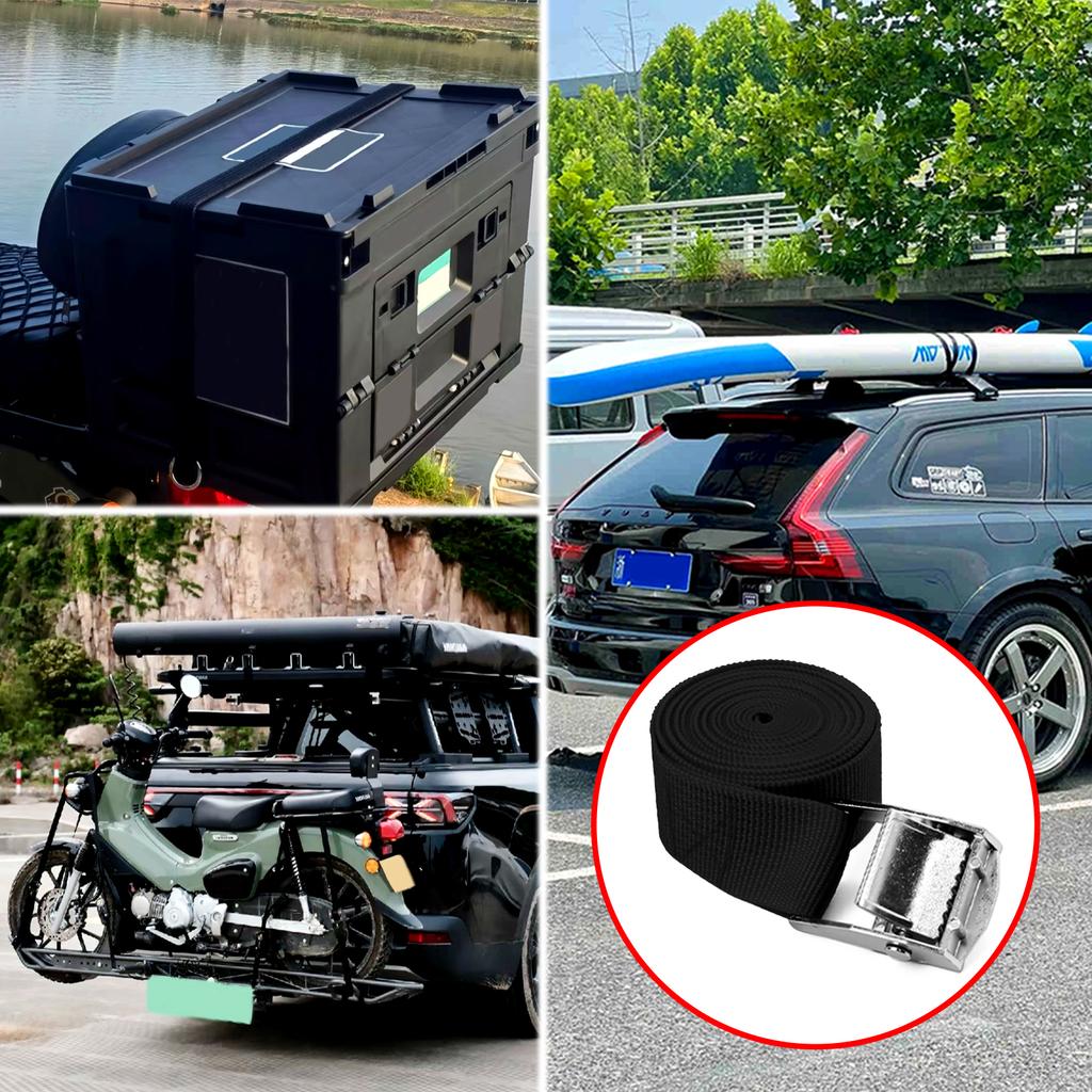 5/10Pieces 6M Buckle Tie-Down Belt Cargo Straps For Car Motorcycle Bike With Metal Buckle Tow Rope Strong Ratchet Belt for Lugga