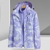 Outdoor Camouflage Detachable Thermal Insulation Liner Jacket Two-piece Plus Velvet Padded Waterproof Leisure Coat.