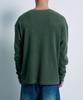 FERNOV Washed Waffle Henley Neck Khaki