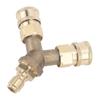 Heavy Duty Brass Connector Tee Brass Washer Tee Fitting  Home Cleaning Equipment