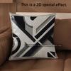2D Abstract Geometric Pattern Pillow Covers Pattern Cushion Cover Suitable For Sofa Bedroom Car Pillow Cover
