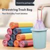 Thickened Drawstring Trash Bags for Living Room, Dining, and Commercial Use.
