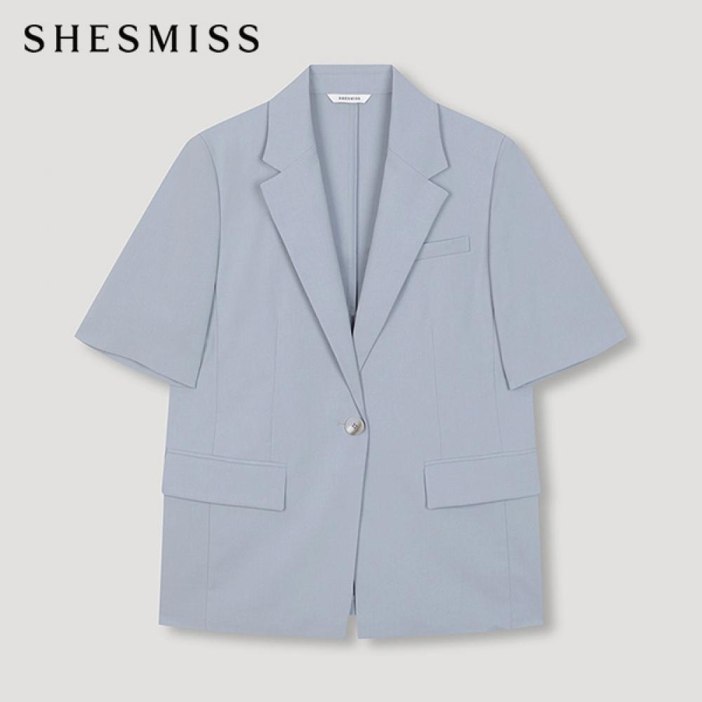 

She S miss саржа одинарный короткий рукав жакет Swwjkn22070 Ll light blue/55