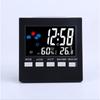 1 Stück 2159T Wetteruhr LED Sprachaktivierte Hintergrundbeleuchtung Haushalts-Thermohygrometer, Farbe Ewiger Kalender Elektronischer Wecker