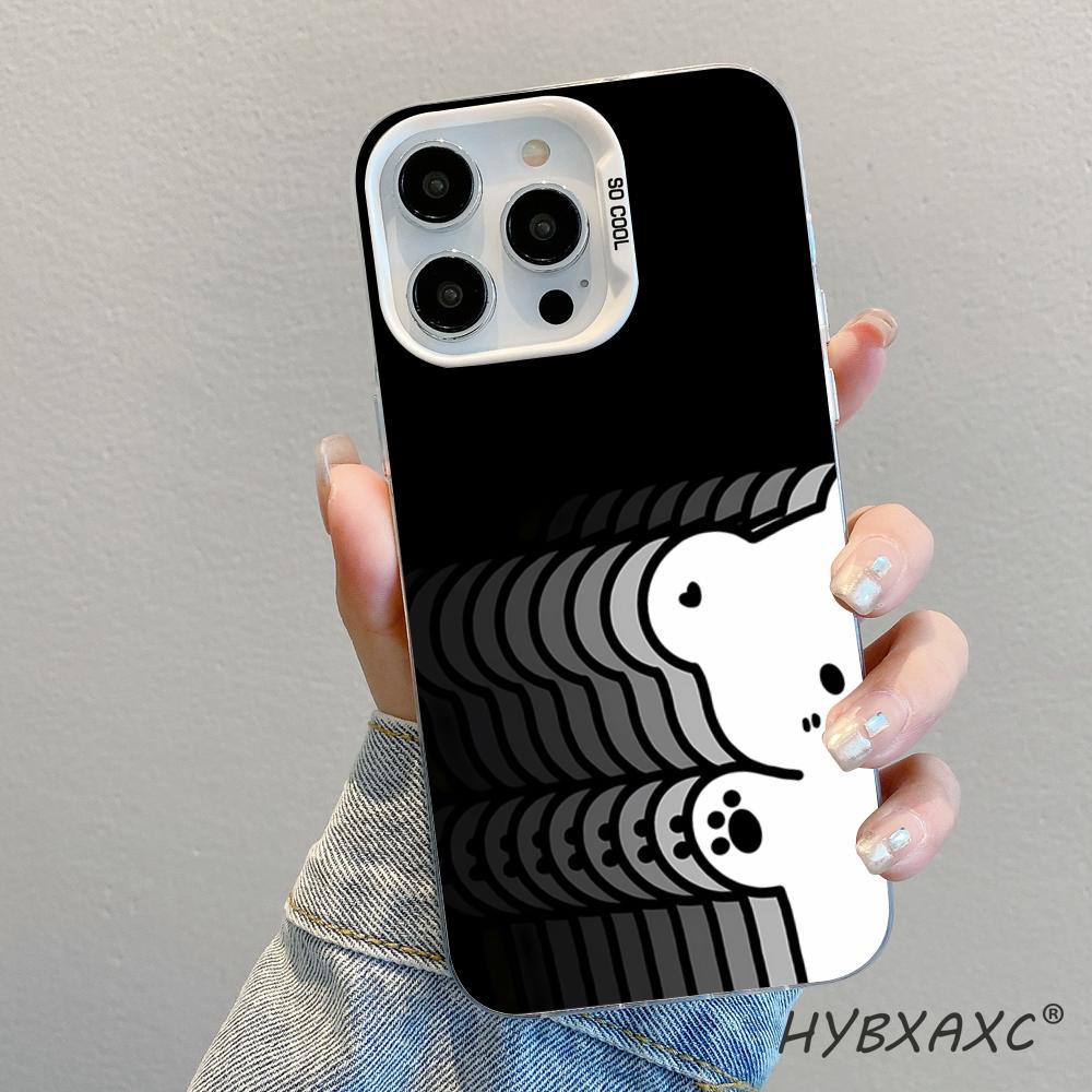 Cute and beautiful Phone Case Colored Silvery Metal IMD FOR IPhone 15 14 11 12 Pro 13 16 Pro MAX XR XS Matte Transparent Cover