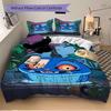 Set Biancheria da Letto 3 Pezzi Cacciatori di Demoni K-Pop Include 1 Piumone + 2 Federe, Senza Imbottiture per Cuscini, Morbido Confortevole, Leggero Traspirante,