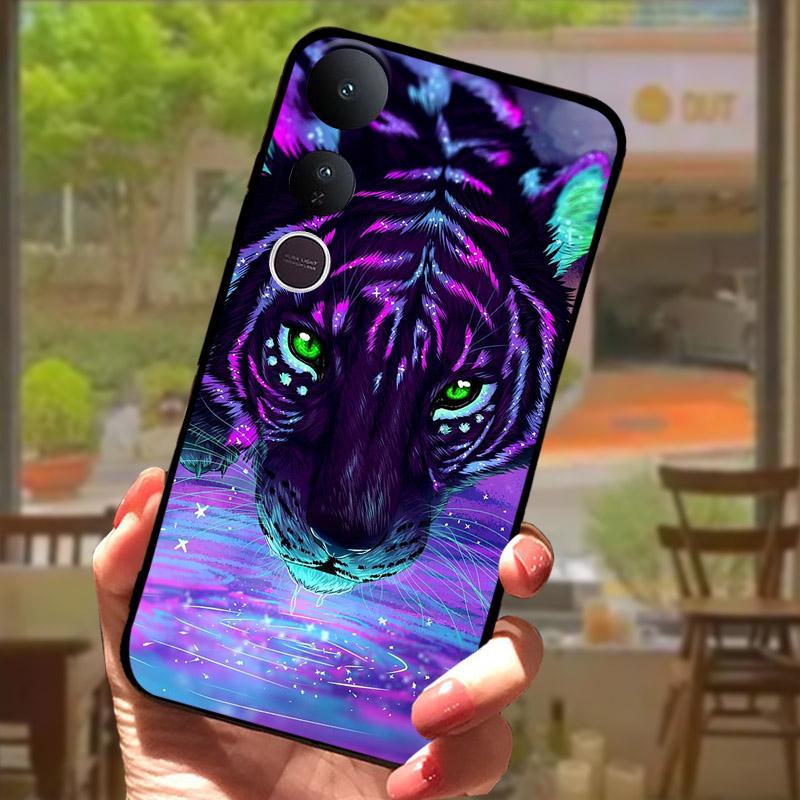 For Vivo V50 Lite 4G Case V2441 Cover Fashion Lion Painted Soft TPU Silicone Phone Case For Vivo V 50 V50Lite 5G V2440 Fundas