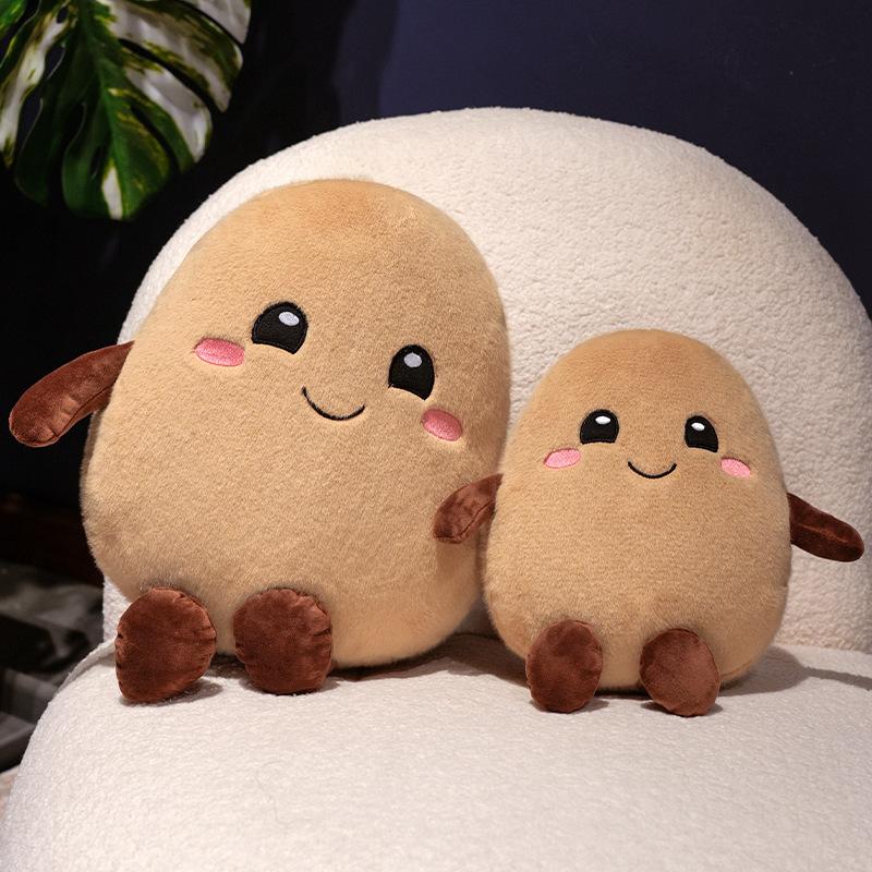 Creative Small Potato Throw Pillow Plush Toy Doll Potato Doll Girl Bag Keychain Small Pendant Rag Doll