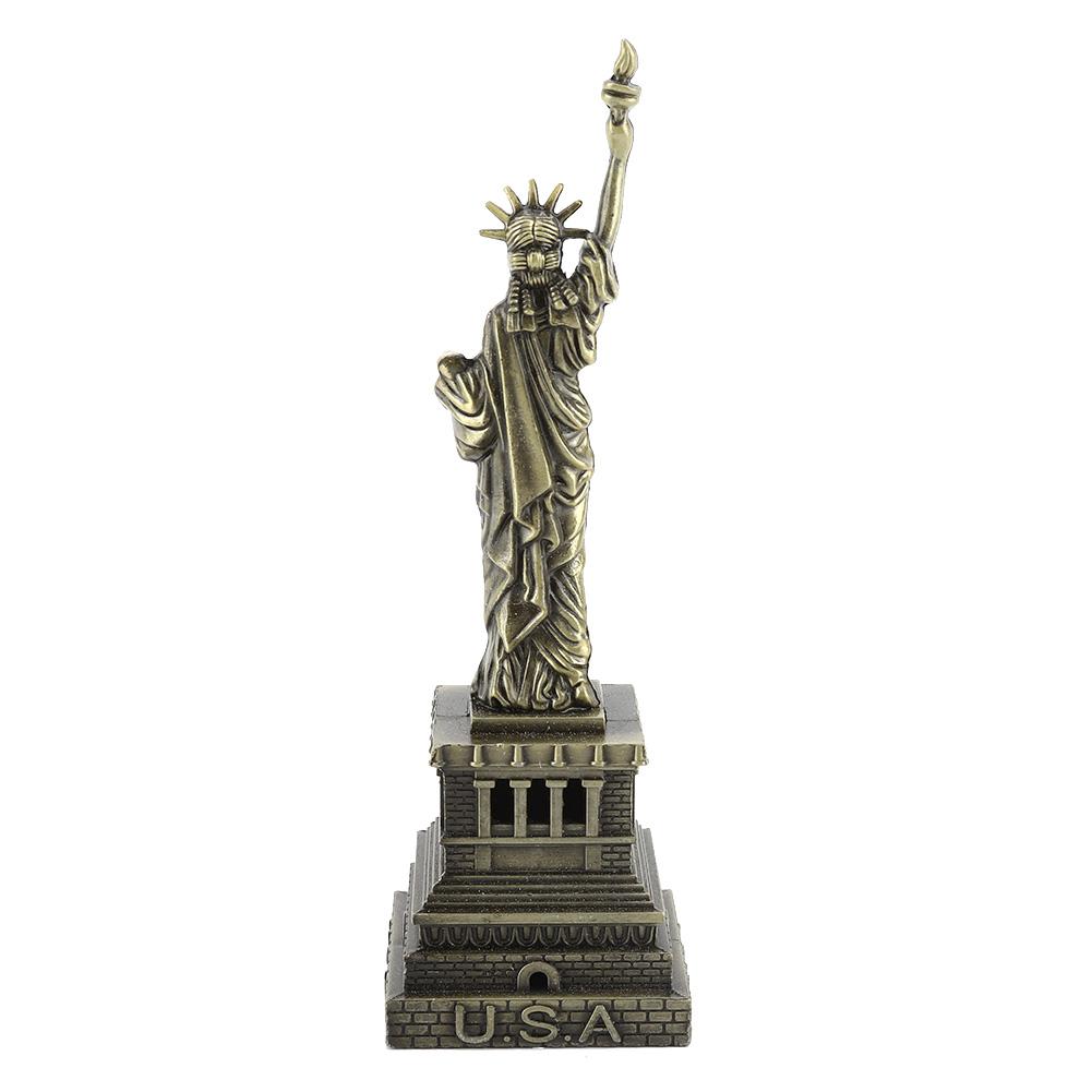 Model de clădire din metal Statuia Libertății Decor pentru birou Model de clădire celebru cadou
