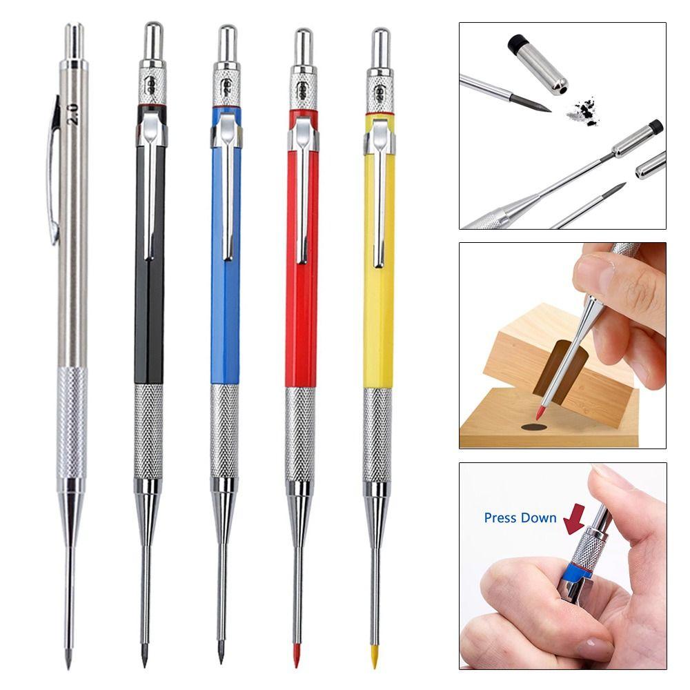 2.0mm Carpentry Pencil Metal Wood Marking Pencil Simple Carpenter Pencil Carpentry Tools