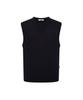 Daks Shirts 100% Wool Vest Regular Fit Navy_Dlw3Swve450N1