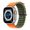 Ремешок из двухцветного силикона Apple Marine для часов 8/7/SE/Ultra Sports
