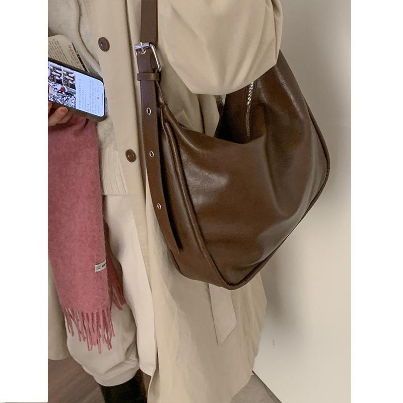 Bolsos de mujer de estilo perezoso, modernos, de gran capacidad, estilo retro, bolsos de un solo hombro.