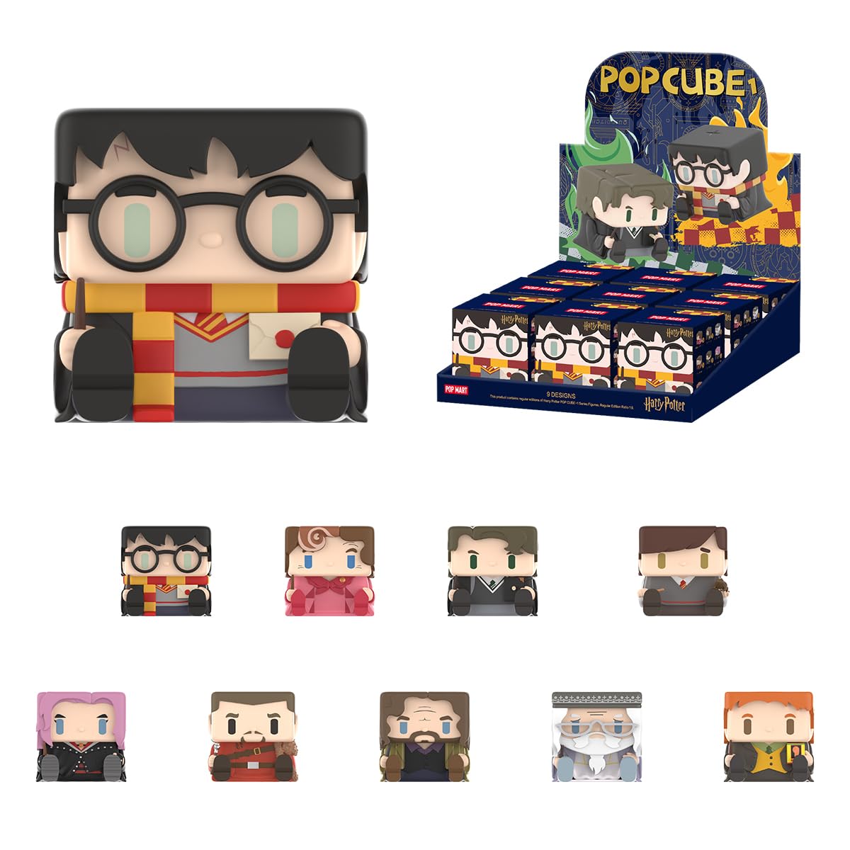 

POP MART Harry Potter POP CUBE 1 Series Assorted Pop Mart Gachapon Blind Box Figures Plastic Model Premium Toys PVC Soft Vinyl Original Character