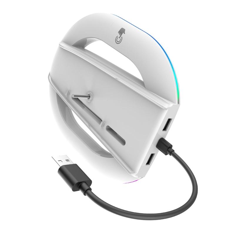 Stojan na herní konzole vhodný pro tenký vertikální držák Držák základního stojanu herního příslušenství se světlem