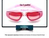 Anti-Fog HD Swim Goggles with Mirrored Lenses & Earplugs - Unisex, Large Frame, Waterproof
