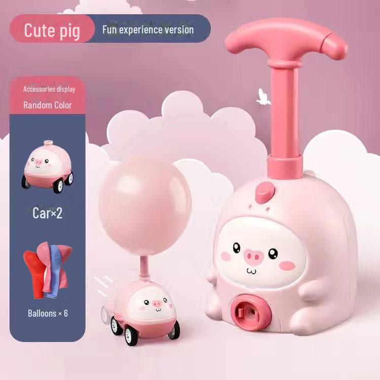 Flying Piggy Balloon Car - Air-Powered Scooter Toy for Kids