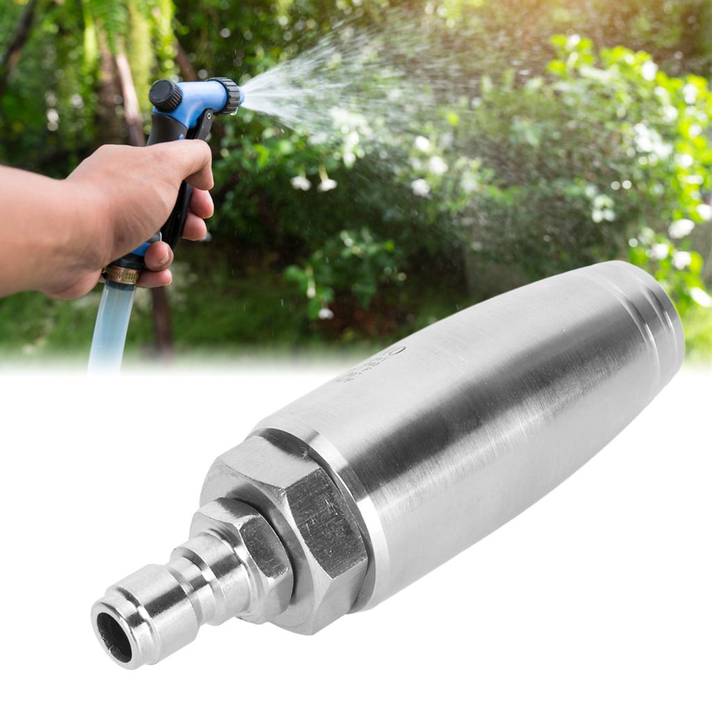High Pressure Rotating Nozzle, 350 Bar Quick Connector, Stainless Steel Pressure for Car Home Garden, with   High Pressure Rotating Nozzle