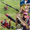 Telescopic Spinning Fishing Rod and Reel Combos Carbon Fiber 1.8m-2.4m with  Fishing Reel Set