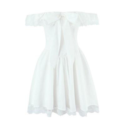 2025 Sleeveless Retro One-Shoulder Sexy Slim-Fit Mini Dress for Women